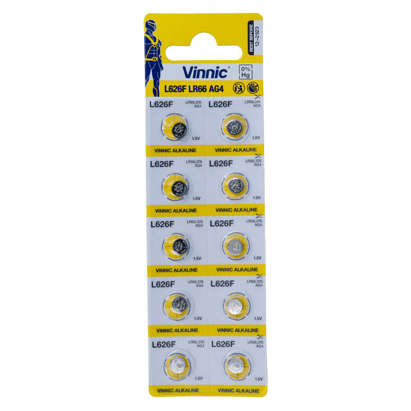 VINNIC - LR66 (AG4) 10 BATERIAS - Sexshoptuga 