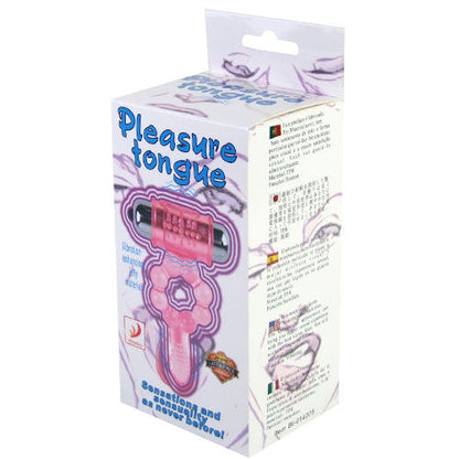 BAILE - ANEL DE SILICONE 10 RITMOS DE LÍNGUA COM VIBRAO ROSA - Sexshoptuga 