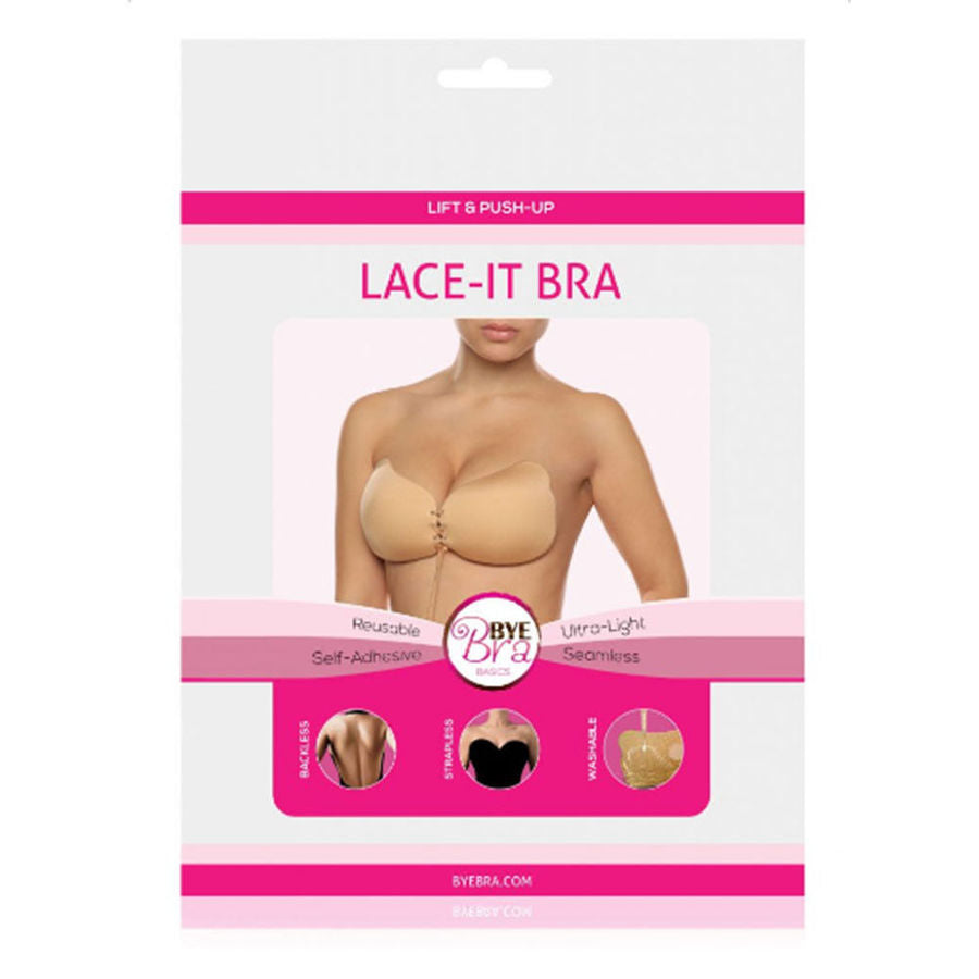 BYE-BRA - LACE-IT APRIMORAMENTO PUSH-UP BEIGE COPO A - Sexshoptuga  Sexshoptuga 