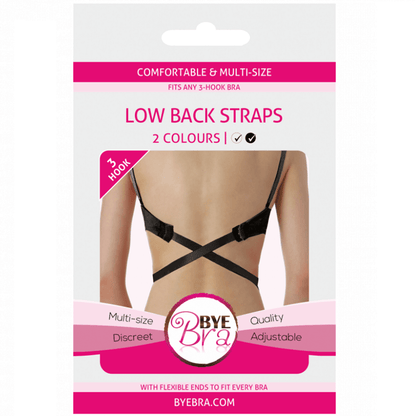 BYE-BRA - ADAPTADOR SUTI ABRIR VOLTA PRETO & BLANCO - Sexshoptuga 