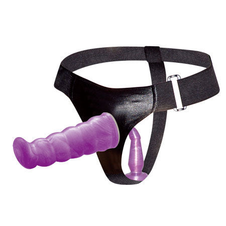 BAILE - ARNÊS ANAL E VAGINAL FÊMEA LILAC GPOINT 17 CM - Sexshoptuga  Sexshoptuga 