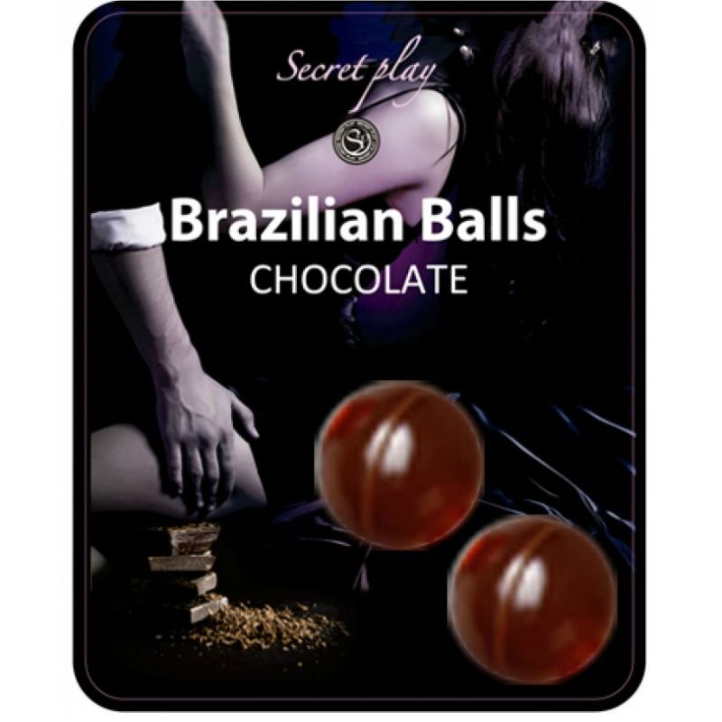 SECRETPLAY - 2 BOLAS BRASILEIRAS DE CHOCOLATE - Sexshoptuga  Sexshoptuga 