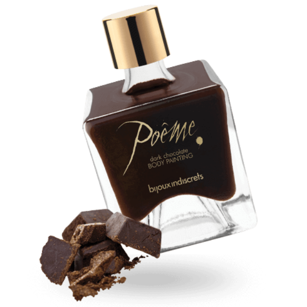 BIJOUX - POEME TINTA COMESTÍVEL CHOCOLATE PRETO 50 GR - Sexshoptuga  Sexshoptuga 