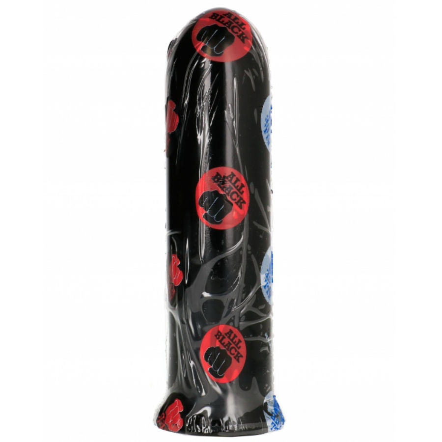 ALL BLACK - DILDO PRETO 19 CM - Sexshoptuga 