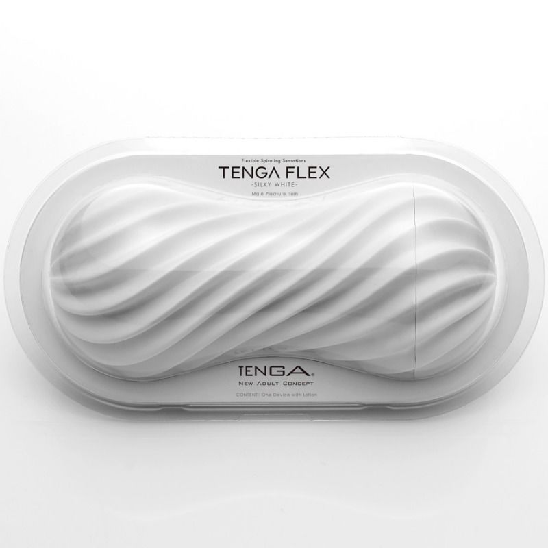 TENGA - MASTUBADOR MASCULINO FLEX WHITE - Sexshoptuga 