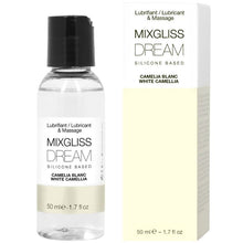 MIXGLISS - LUBRIFICANTE DE SILICONE DREAM WHITE CAMELIA 50 ML - Sexshoptuga 