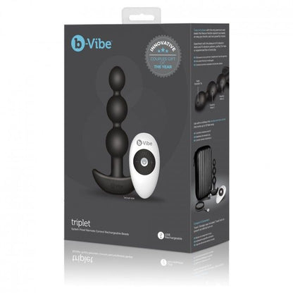 B-VIBE - TRIPLET ANAL CONTAS DE CONTROLE REMOTO PRETAS - Sexshoptuga 