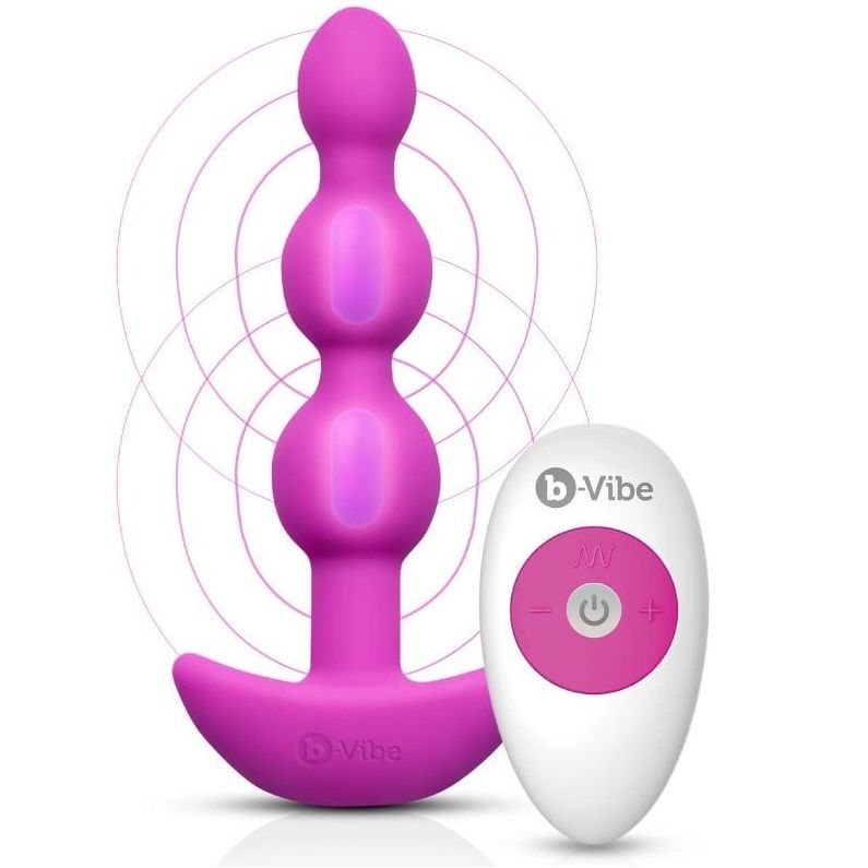 B-VIBE - TRIPLET ANAL CONTAS DE CONTROLE REMOTO ROSA - Sexshoptuga 