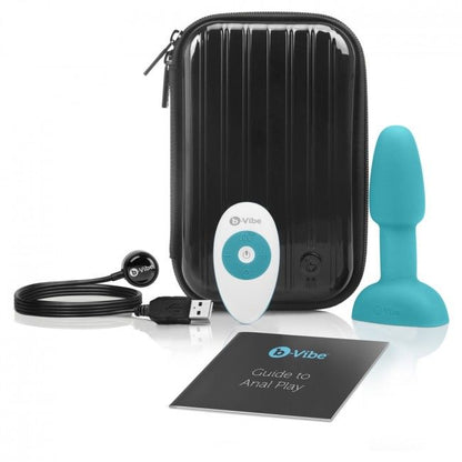 B-VIBE - RIMMING CONTROLE REMOTO PLUG ANAL PETITE TEAL - Sexshoptuga 