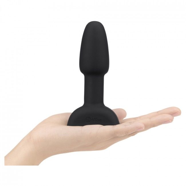 B-VIBE - PLUG ANAL DE CONTROLE REMOTO RIMMING PETITE PRETO - Sexshoptuga  Sexshoptuga 