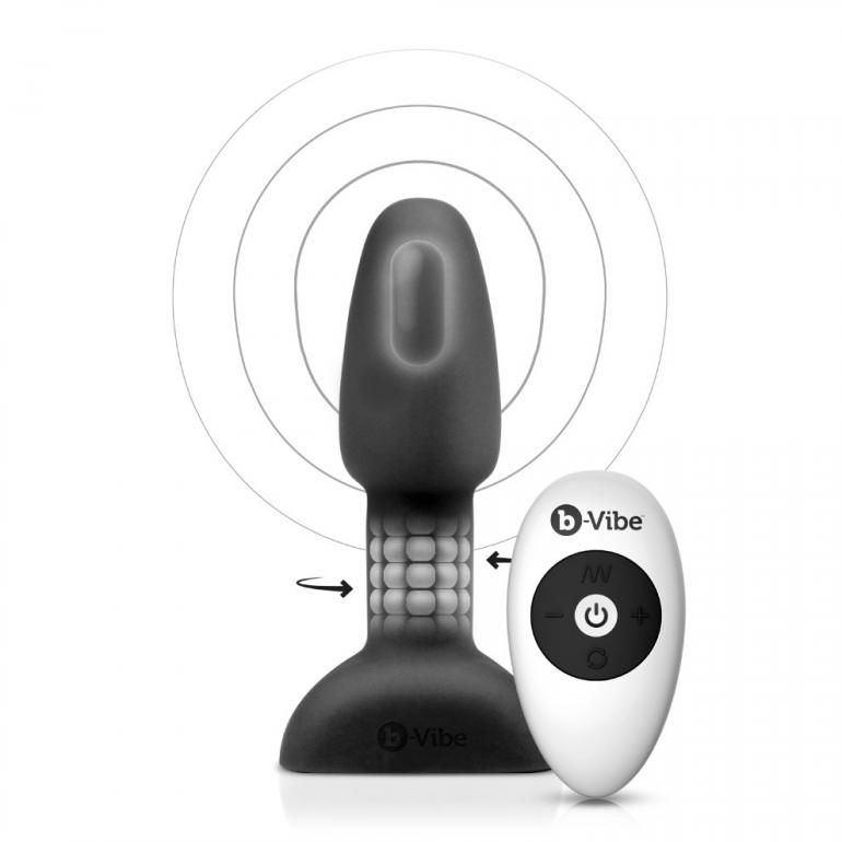 B-VIBE - PLUG ANAL DE CONTROLE REMOTO RIMMING PETITE PRETO - Sexshoptuga  Sexshoptuga 