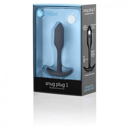 B-VIBE - PLUG SNUG 1 PRETO - Sexshoptuga 