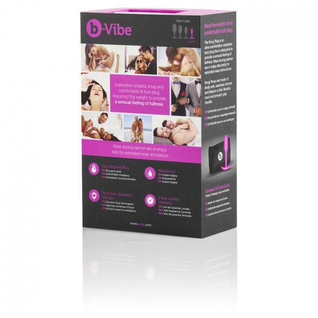 B-VIBE - PLUG SNUG 1 ROSA - Sexshoptuga 