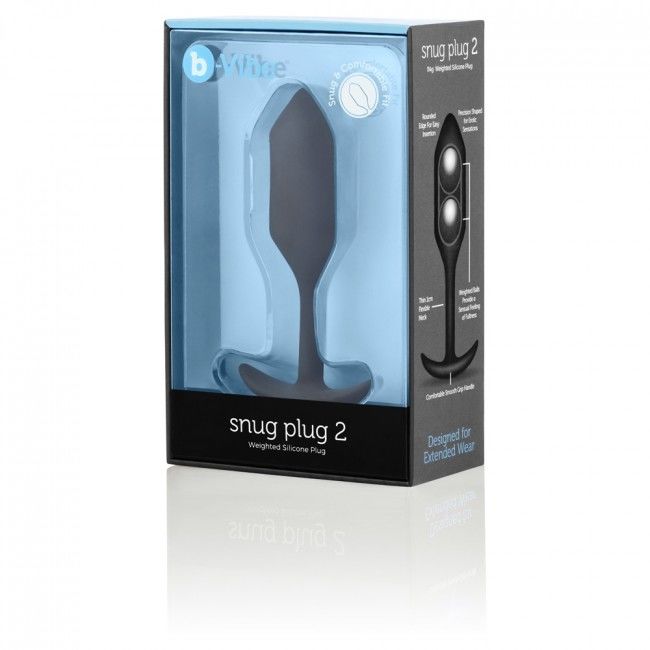 B-VIBE - PLUG ANAL SNUG 2 PRETO - Sexshoptuga 