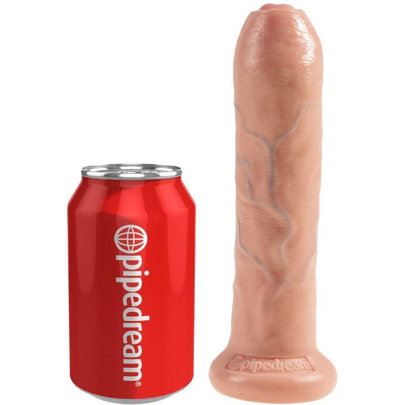 KING COCK - DILDO REALÍSTICO CARNE SEM CORTES 21 CM - Sexshoptuga 