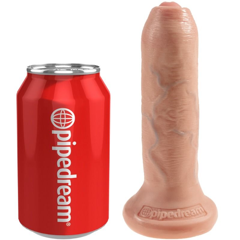 KING COCK - DILDO REALÍSTICO CARNE SEM CORTES 15 CM - Sexshoptuga  Sexshoptuga 