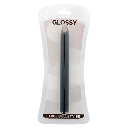 GLOSSY - VIBRADOR SLIM PRETO - Sexshoptuga 