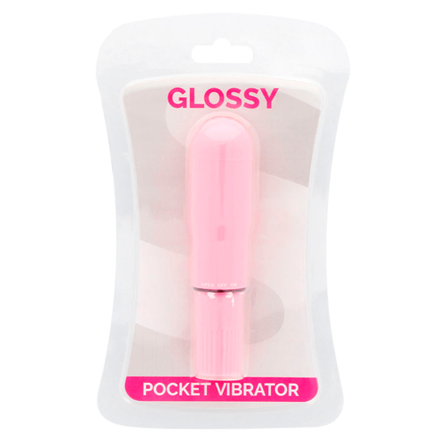 GLOSSY - VIBRADOR DE BOLSO ROSA - Sexshoptuga  Sexshoptuga 