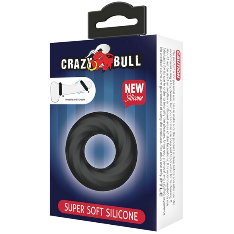 CRAZY BULL - ANEL DE SILICONE SUPER MACIO - Sexshoptuga 