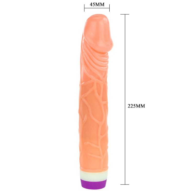 BAILE - ONDAS DE PRAZER REALISTA VIBRANTE 22.5 CM - Sexshoptuga 