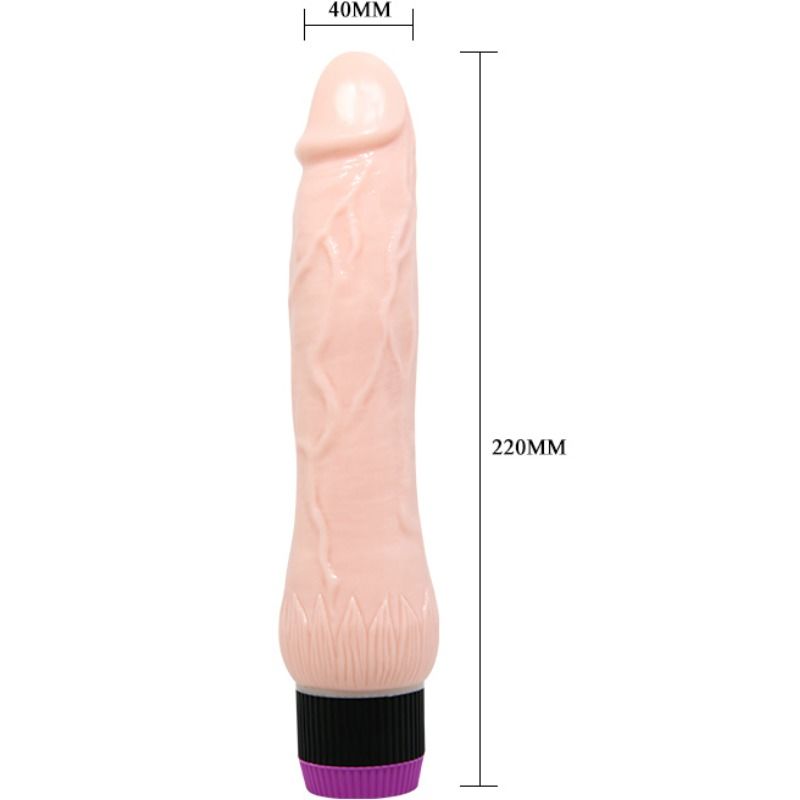 BAILE - ADOUR CLUB VIBRADOR REALÍSTICO BASE LARGA 22 CM - Sexshoptuga 