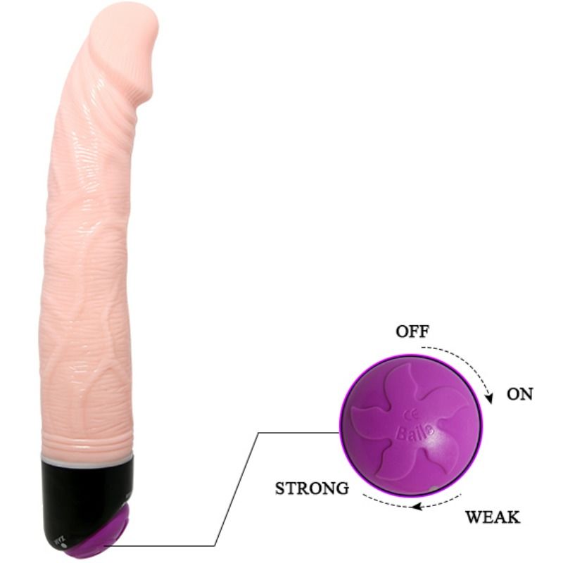 BAILE - VIBRADOR REALÍSTICO ADOUR CLUB 23 CM NATURAL - Sexshoptuga 