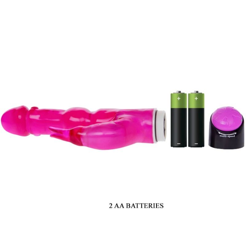 BAILE - VIBRADOR WAVES OF PLEASURE FANTASY COM COELHO 23 CM - Sexshoptuga  Sexshoptuga 