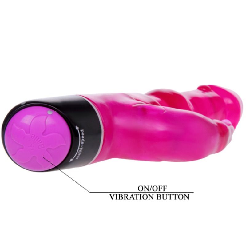 BAILE - VIBRADOR WAVES OF PLEASURE FANTASY COM COELHO 23 CM - Sexshoptuga  Sexshoptuga 