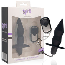 SPIRIT - PLUGUE ANAL DE CONTROLE REMOTO PRETO - Sexshoptuga  Sexshoptuga 