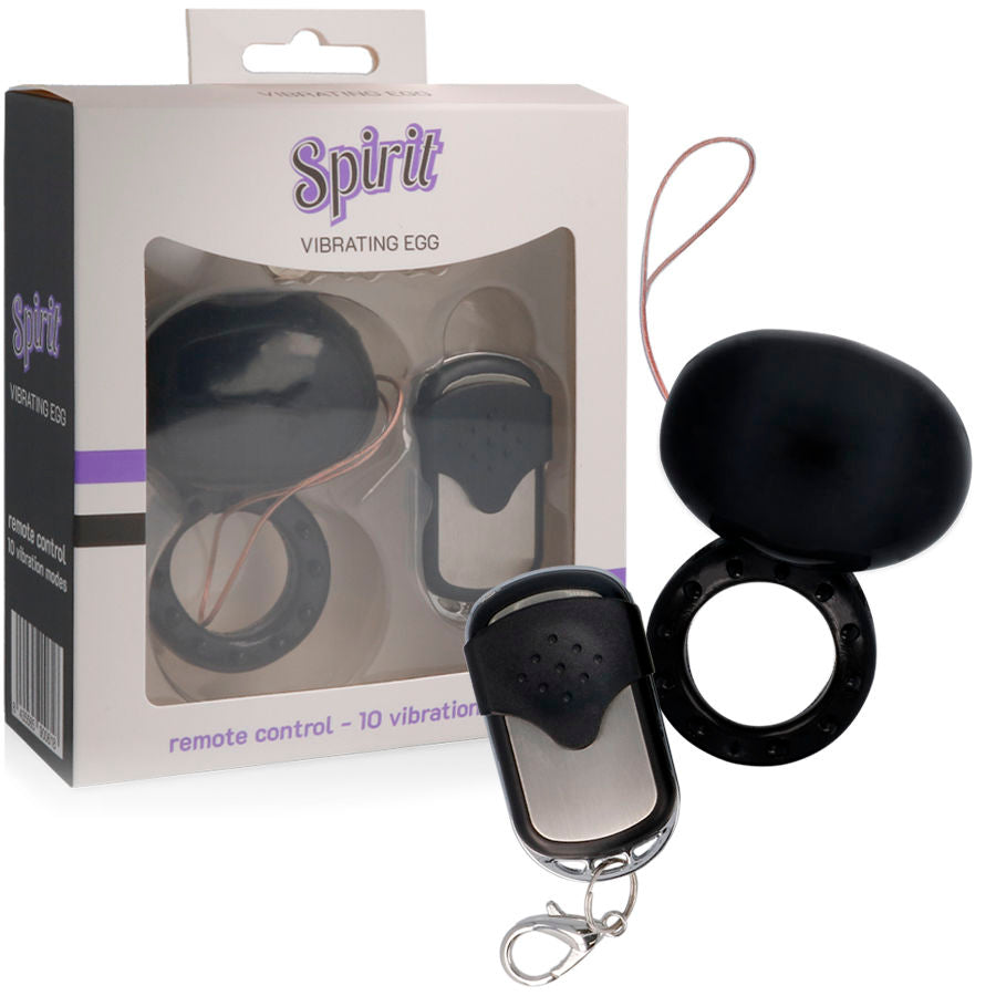 SPIRIT - VIBRADOR DE CONTROLE REMOTO ANEL GALO PRETO - Sexshoptuga 