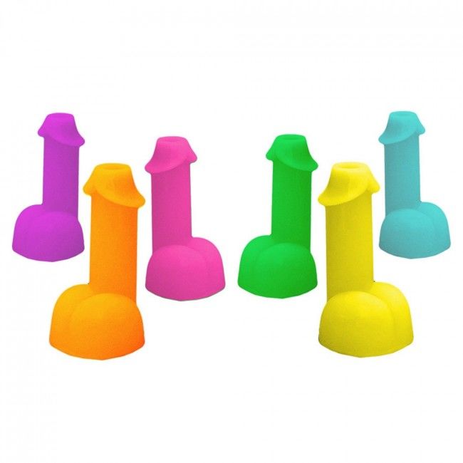 KHEPER GAMES - NEON SHOTS FORMA DE PÊNIS 1 UNIDADE (COR ALEATÓRIA) - Sexshoptuga  Sexshoptuga 