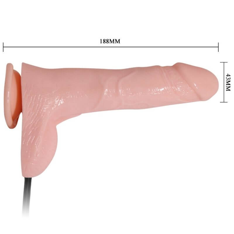 BAILE - DILDO VIBRANTE E INFLVEL REALISTA 18.8 CM - Sexshoptuga  Sexshoptuga 