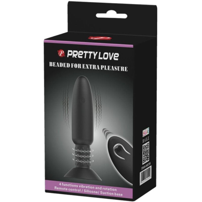 PRETTY LOVE - PLUG COM VIBRAO E ROTAO - Sexshoptuga 