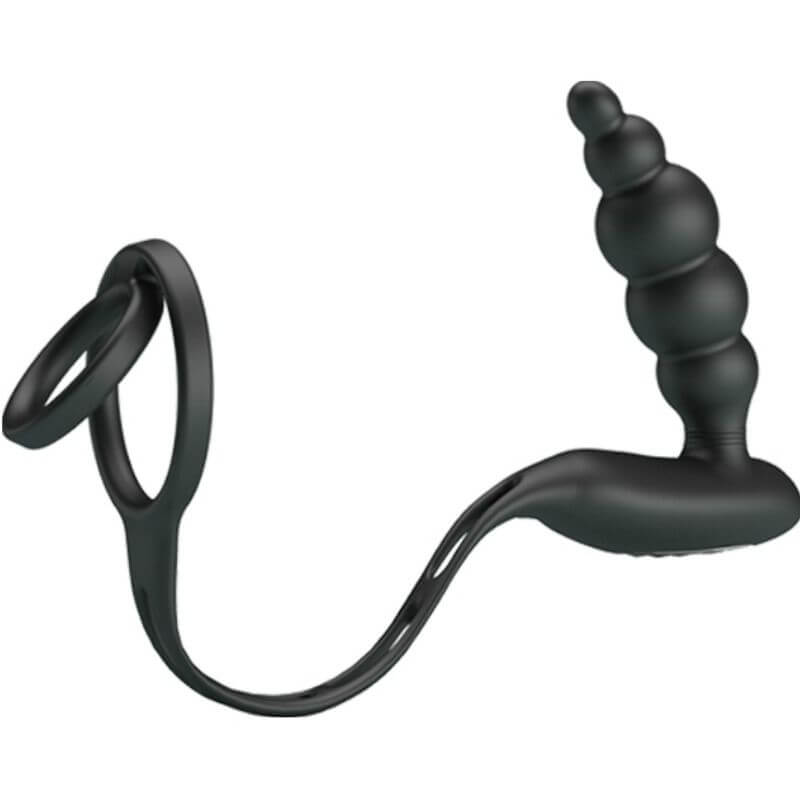 PRETTY LOVE - ANÉIS PARA PÊNIS COM PLUG VIBRADOR - Sexshoptuga  Sexshoptuga 