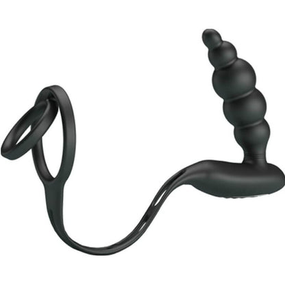 PRETTY LOVE - ANÉIS PARA PÊNIS COM PLUG VIBRADOR - Sexshoptuga 