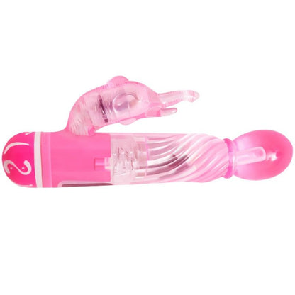 BAILE - VIBRADOR MULTIVELOCIDADE COM ESTIMULADOR ROSA - Sexshoptuga 