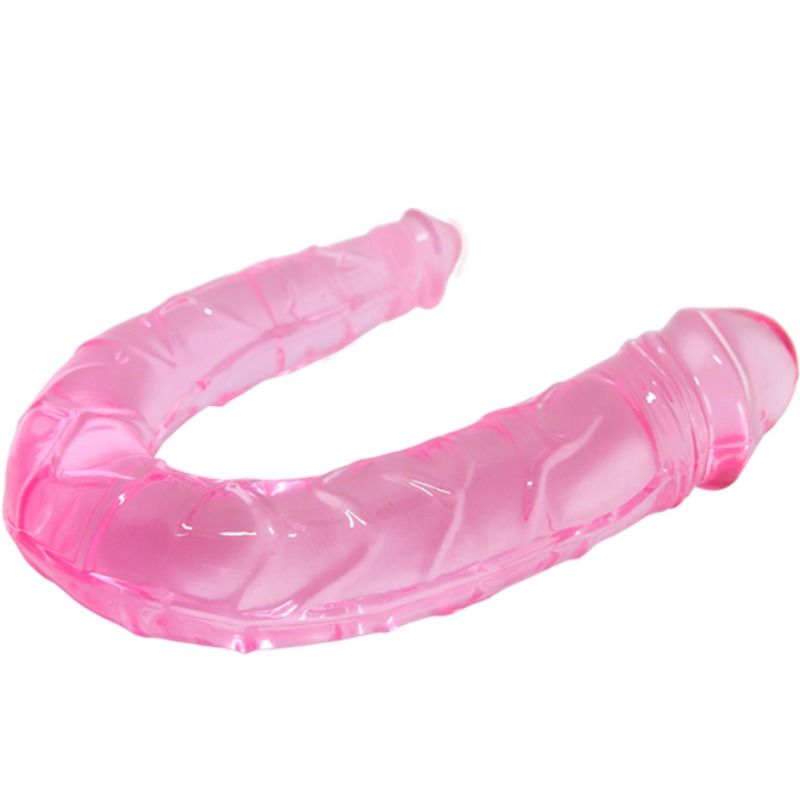 BAILE - DUPLO DONG DILDO ROSA DUPLO - Sexshoptuga  Sexshoptuga 