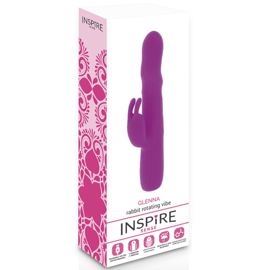 INSPIRE SENSE - GLENNA VIBRATOR RABBIT PURPLE - Sexshoptuga  Sexshoptuga 