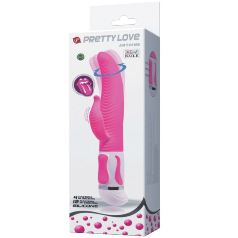 PRETTY LOVE - VIBRADOR DE ROTAO ANTOINE - Sexshoptuga  Sexshoptuga 