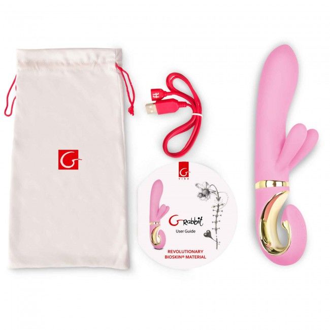 G-VIBE - VIBRADOR G-RABBIT ROSA RAMPANT BUNNY - Sexshoptuga 