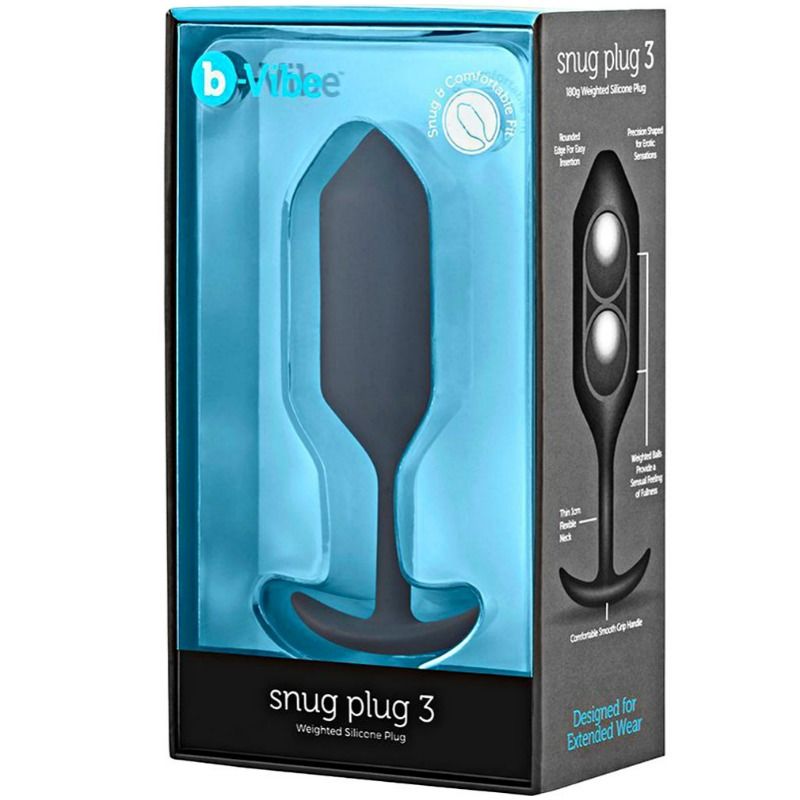 B-VIBE - PLUG ANAL SNUG PLUG 3 - Sexshoptuga  Sexshoptuga 