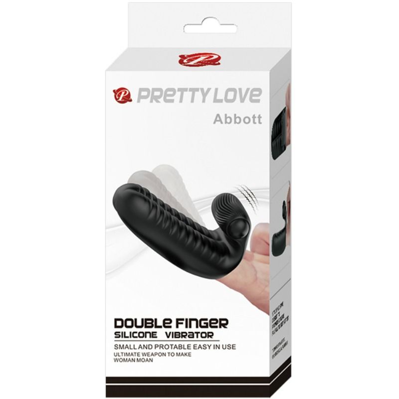 PRETTY LOVE - ABBOTT ESTIMULADOR PRETO DEDAL - Sexshoptuga  Sexshoptuga 