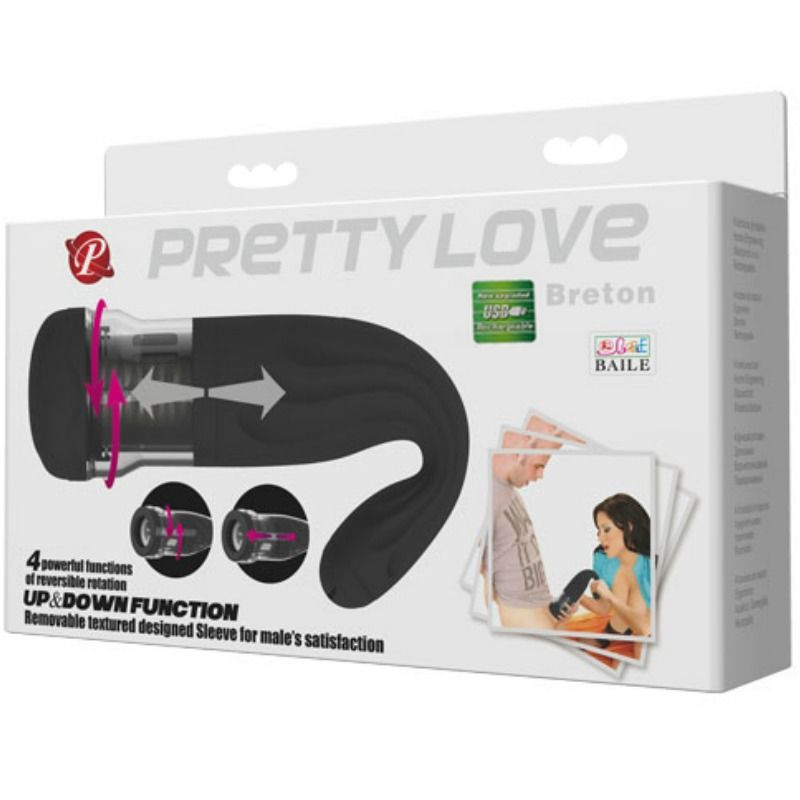 PRETTY LOVE - MASTURBADOR RECARREGVEL MULTIFUNO MULTIFUNCIONAL BRETON BRETON - Sexshoptuga  Sexshoptuga 