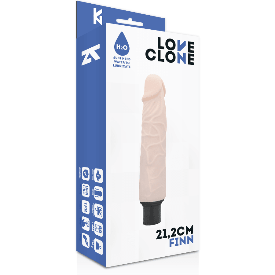 LOVECLONE - VIBRADOR AUTO LUBRIFICANTE FINN 21.2 CM -O- 3.8 CM - Sexshoptuga 