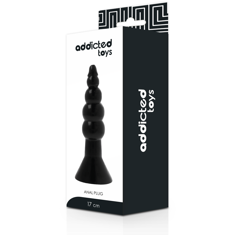 ADDICTED TOYS - PLUG ANAL 17 CM PRETO - Sexshoptuga  Sexshoptuga 