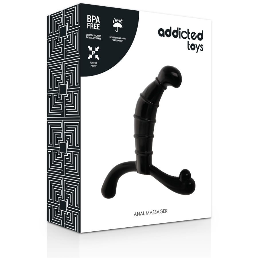 ADDICTED TOYS - PRÓSTATA ANAL PRAZER PRETO - Sexshoptuga  Sexshoptuga 