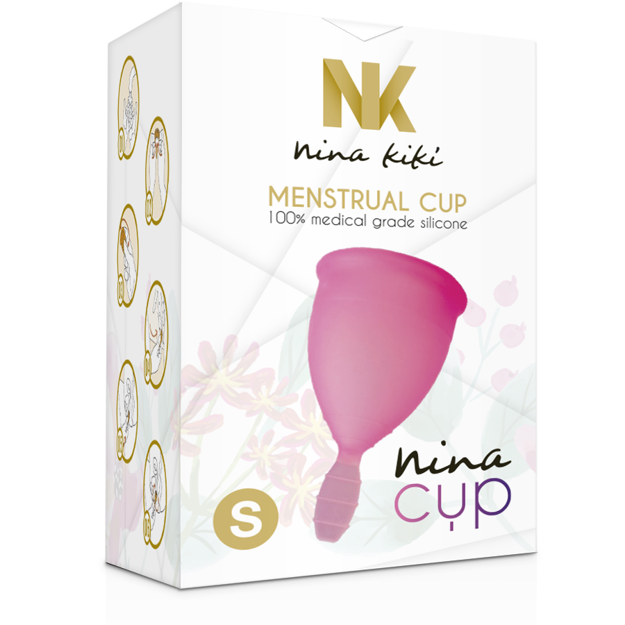 NINA KIKÍ - COPO MENSTRUAL ROSA - TAMANHO S - Sexshoptuga  Sexshoptuga 