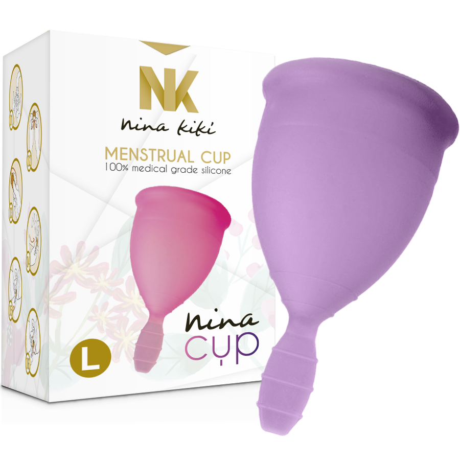 NINA KIKÍ - COPO MENSTRUAL ROXO - TAMANHO L - Sexshoptuga  Sexshoptuga 