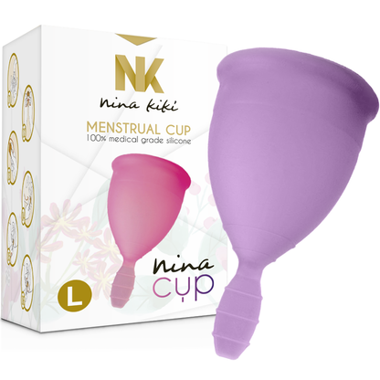 NINA KIKÍ - COPO MENSTRUAL ROXO - TAMANHO L - Sexshoptuga 