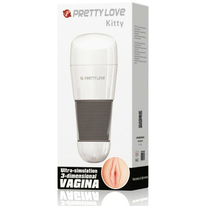 PRETTY LOVE - MASTURBADOR DE VAGINA KITTY WHITE - Sexshoptuga 